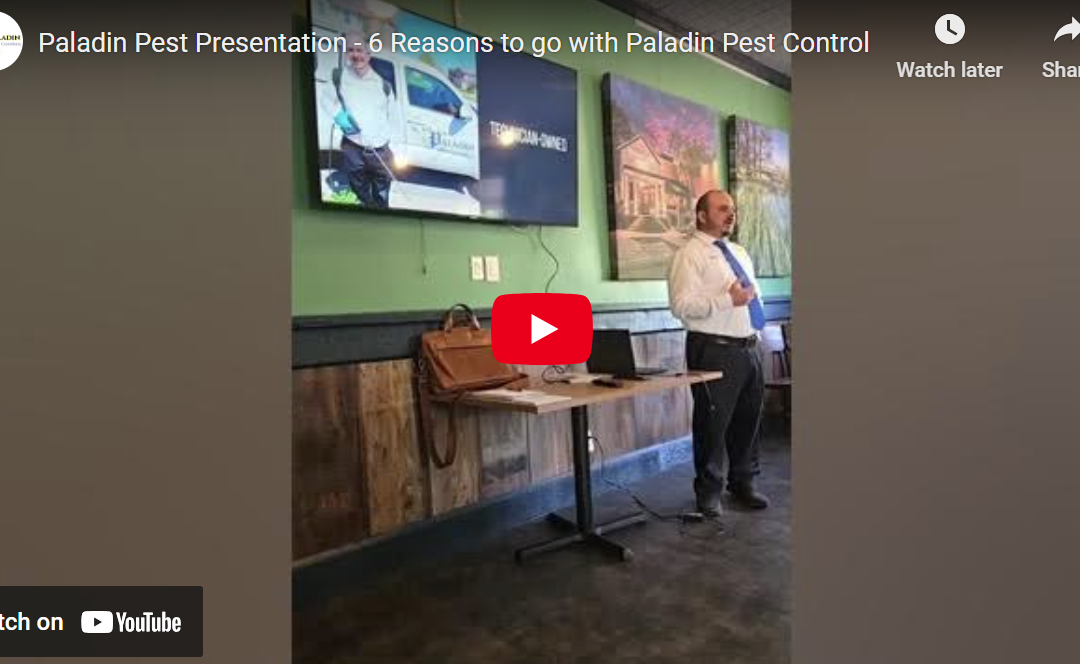 6 Reasons to go with Paladin Pest Control in Buda, Kyle, San Marcos and Hays County